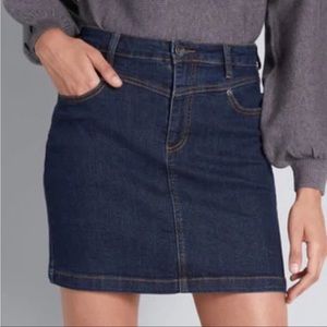 ModCloth Karaoke Denim Mini Skirt Size 4